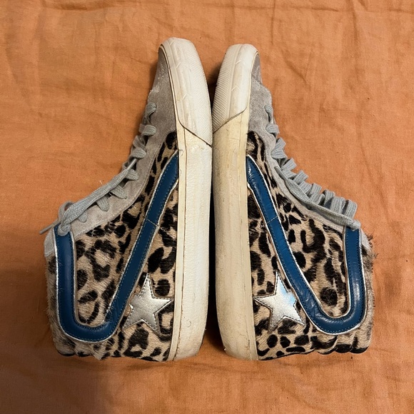 Golden Goose Leopard Print Sneakers - Picture 1 of 7